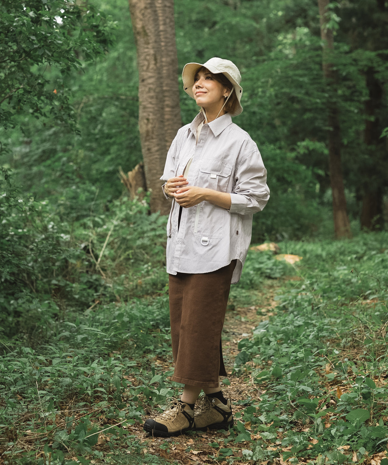 Stripe pocket l/s shirt