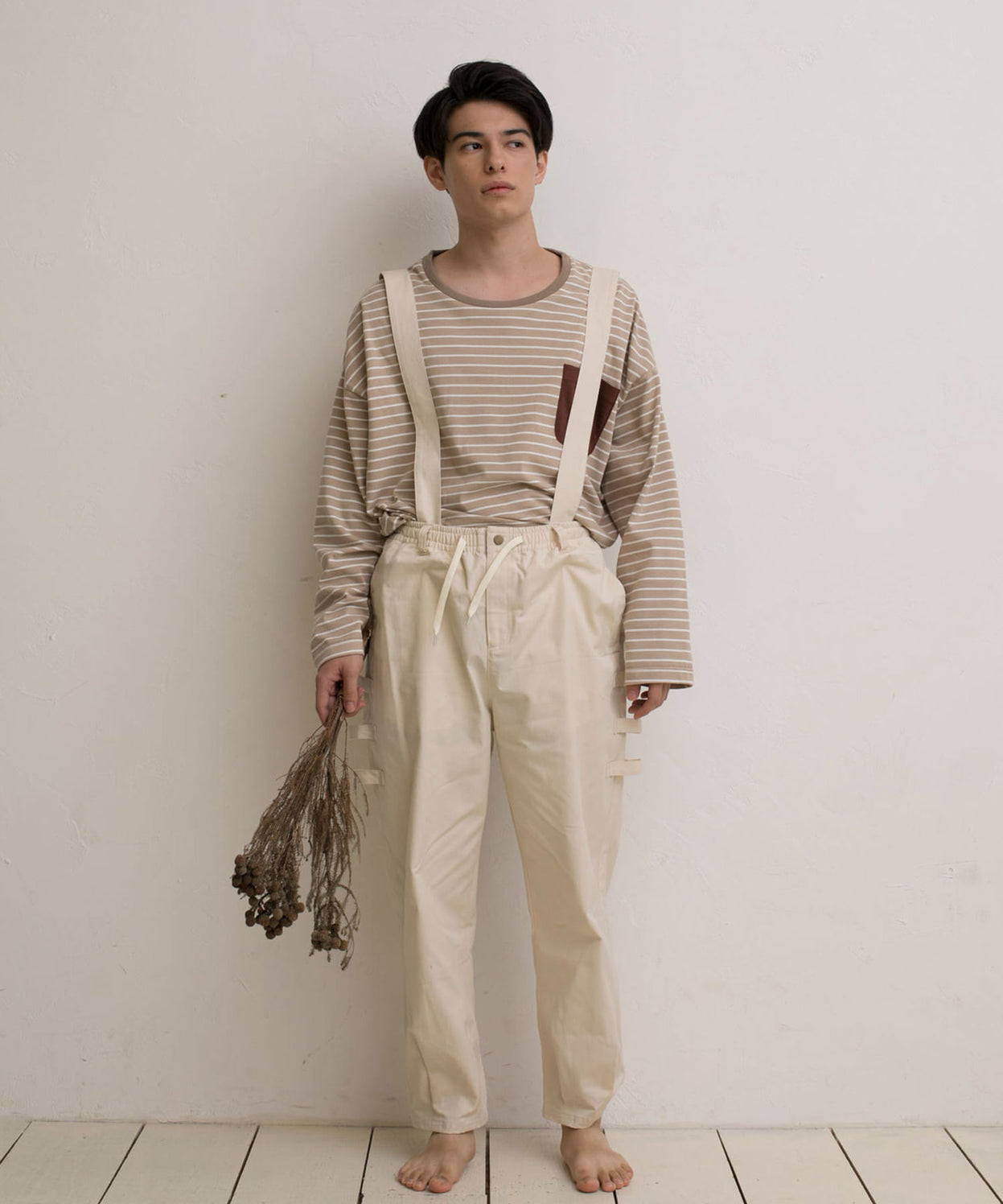 BORDER POCKET L/S T SHIRTS