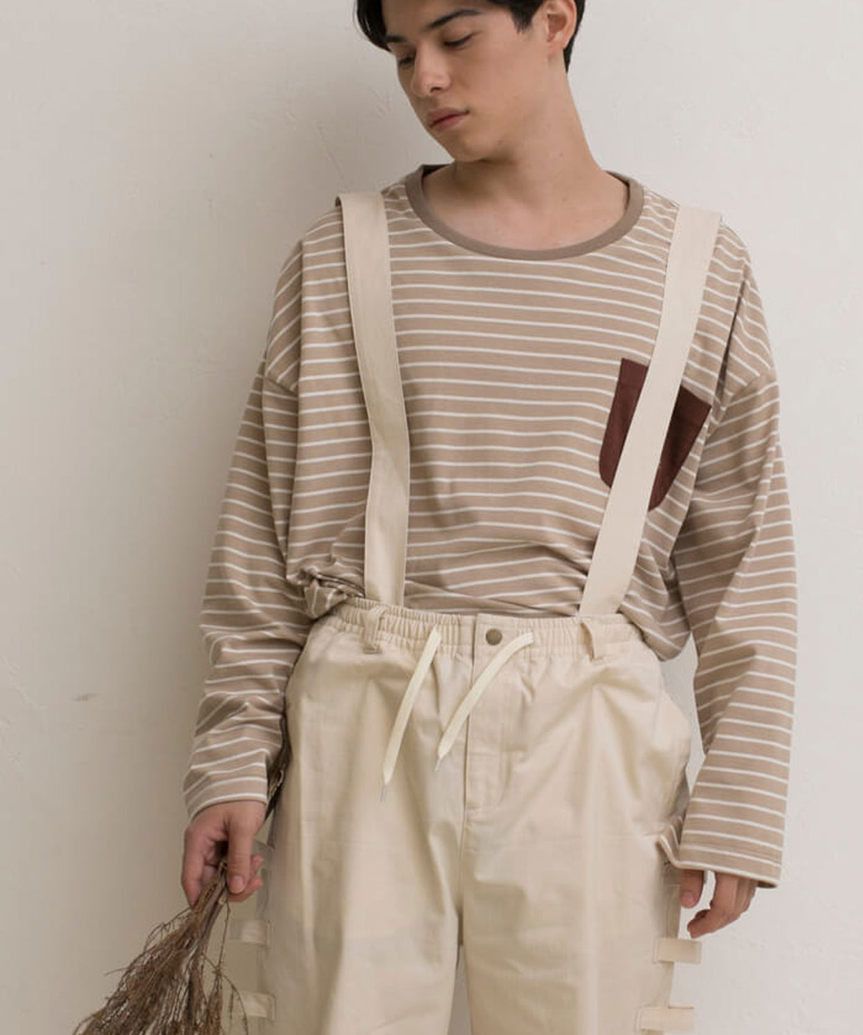 BORDER POCKET L/S T SHIRTS