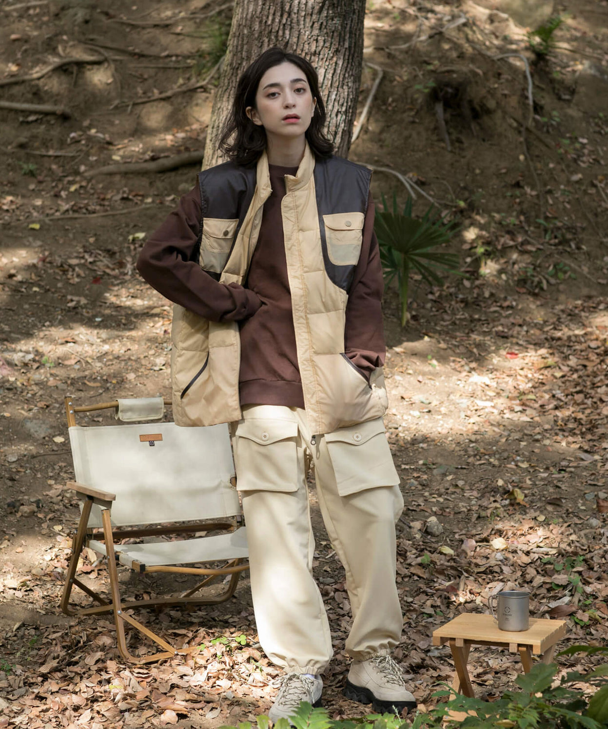 COTTON CREW NECK BIG SWEAT - S'more recipe