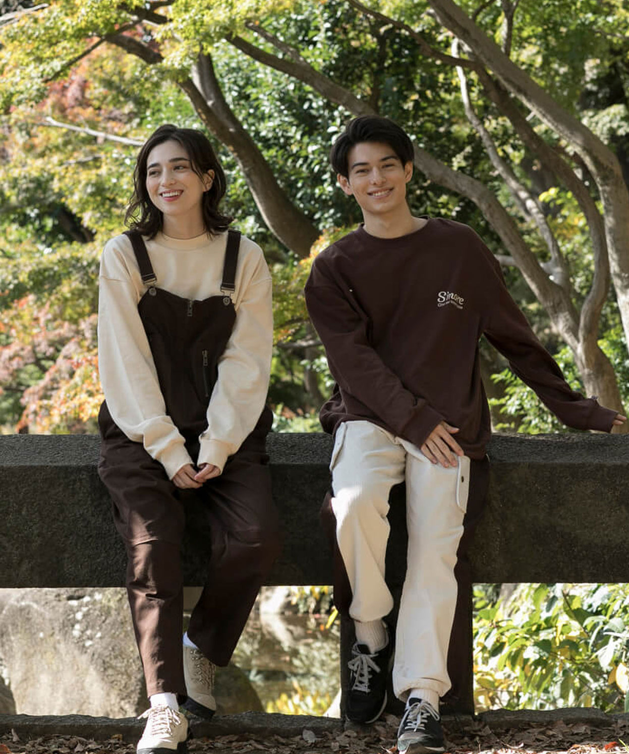 COTTON CREW NECK BIG SWEAT - S'more recipe