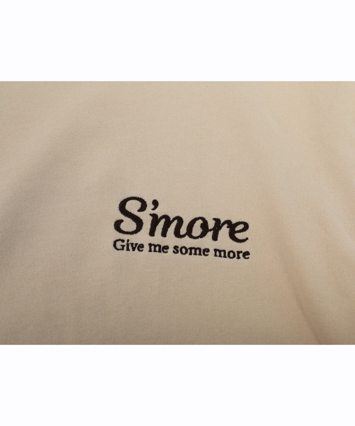 COTTON CREW NECK BIG SWEAT - S'more recipe