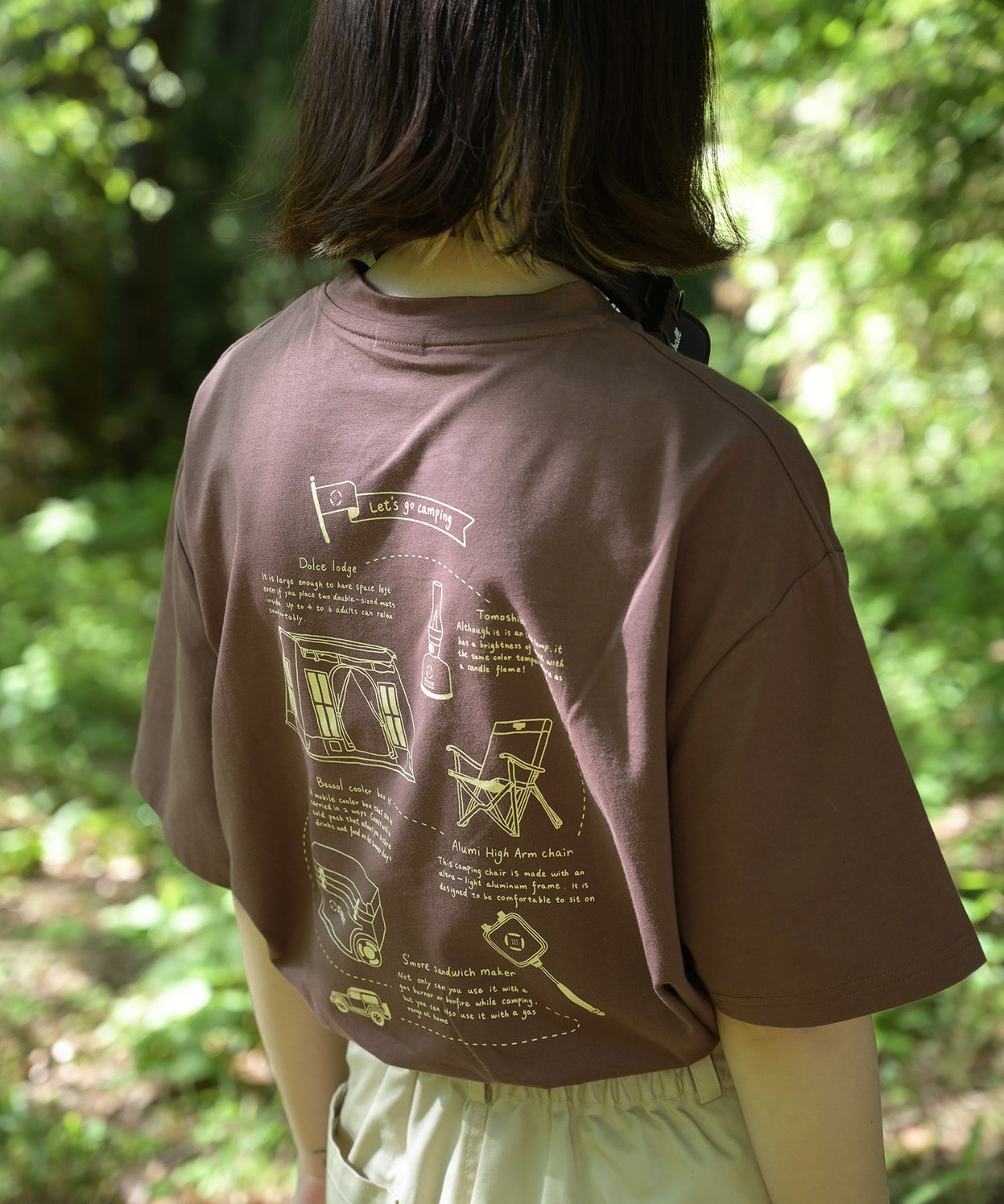 COTTON T SHIRTS - S'more gear illustration