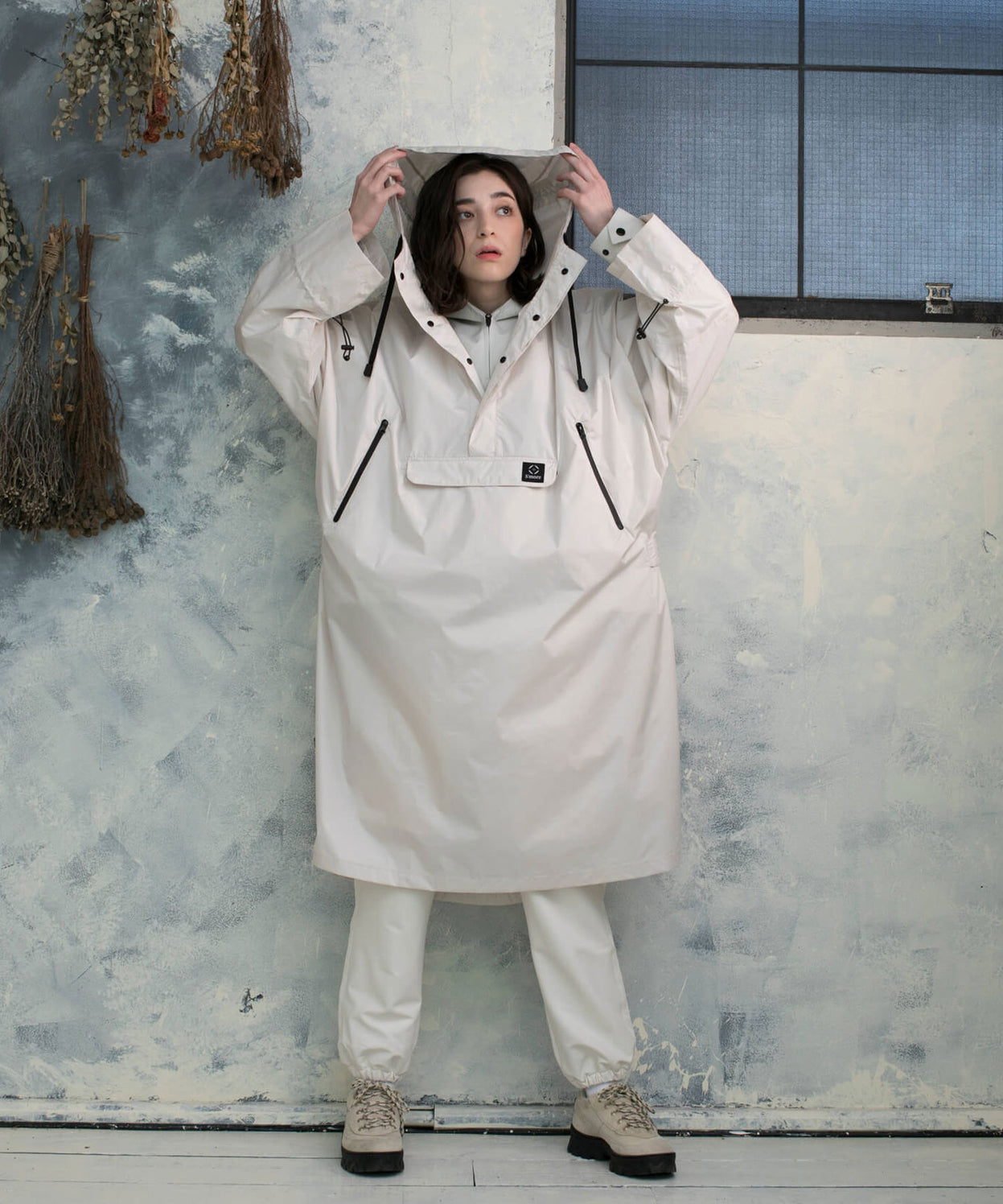 PULLOVER LONG RAIN COAT