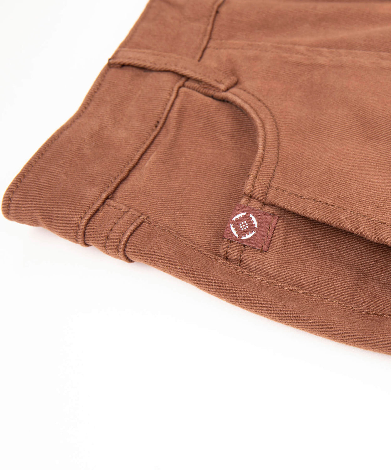 Stretch long denim skirt