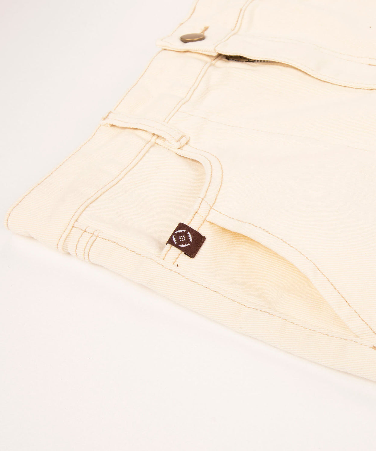 Stretch long denim skirt