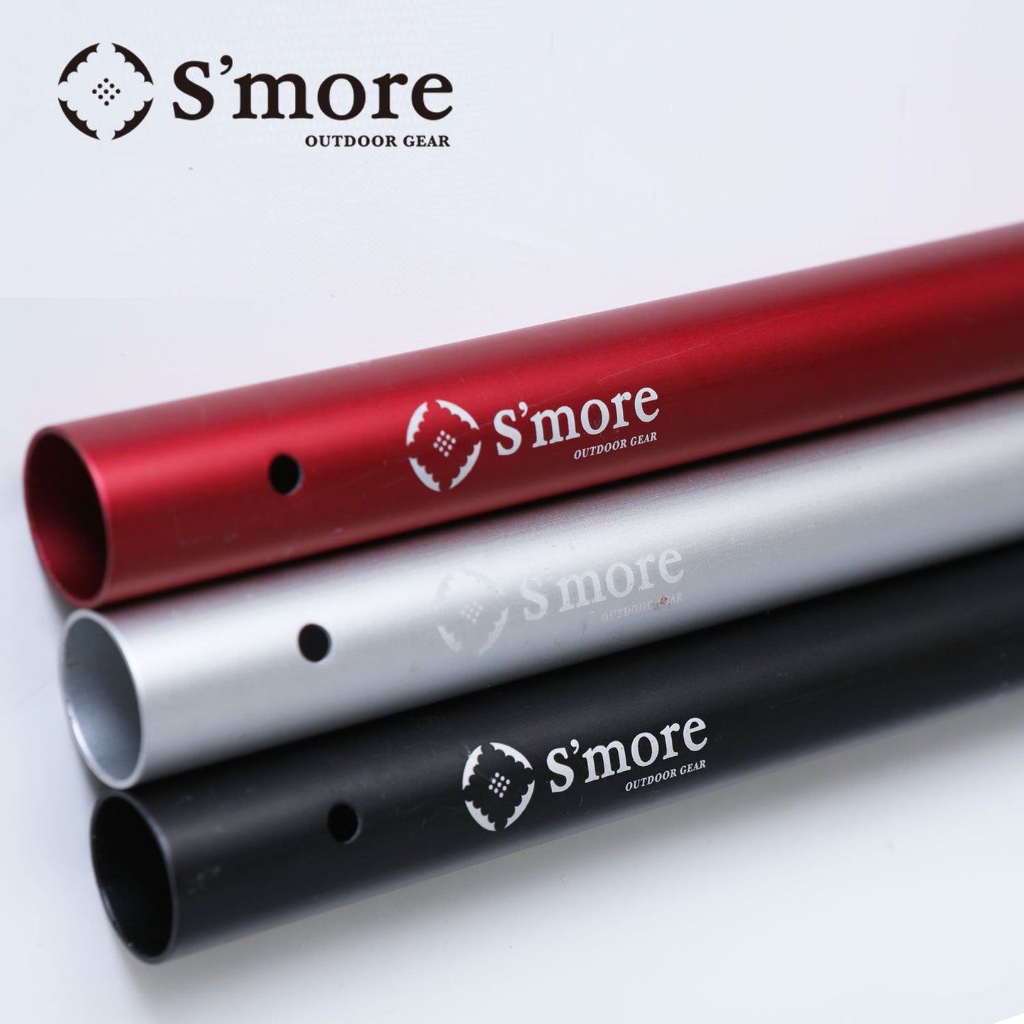 【 Alumi pole 2.8 】 アルミポール 2.8 ブラック シルバー レッド 直径33mm 高さ140~280cm