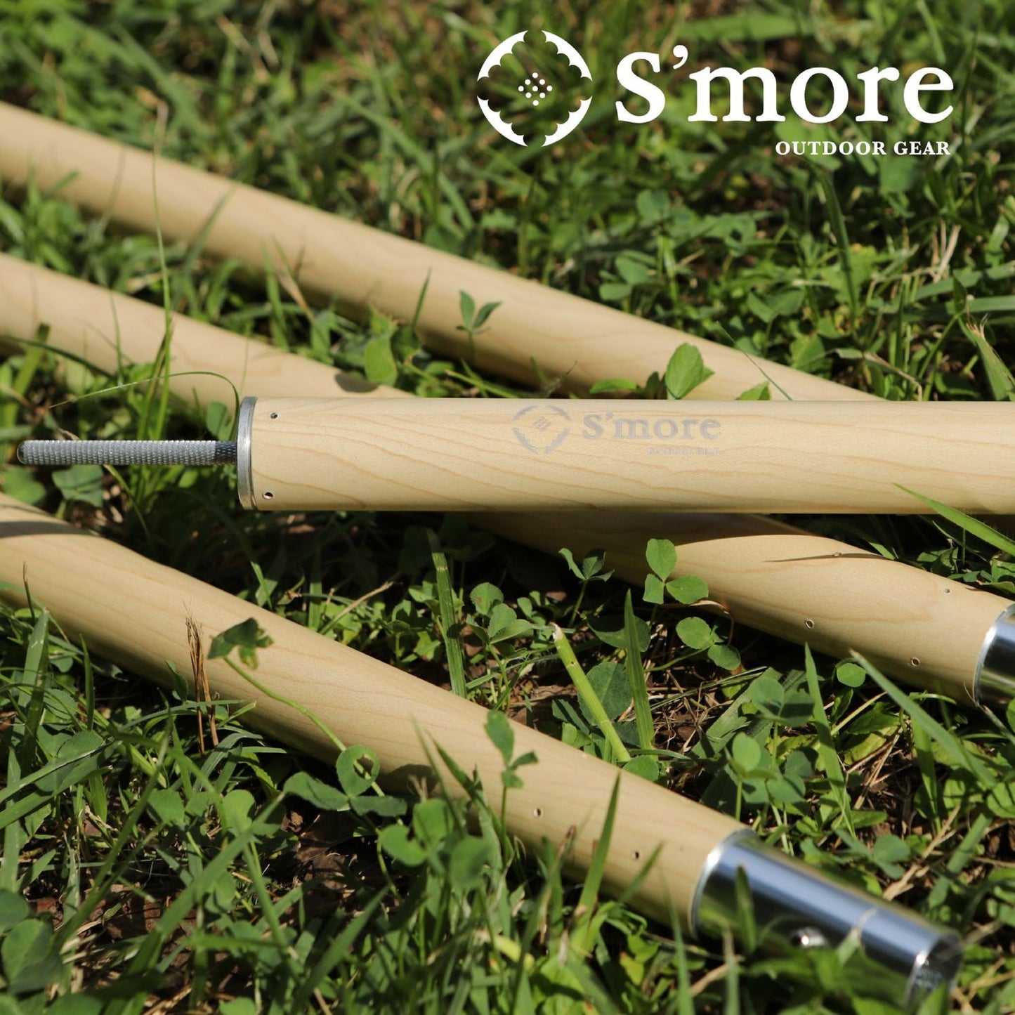 【 Alumi pole 2.4 woodi 】 アルミポール 2.4 ウッディー 直径28mm 高さ120~240cm