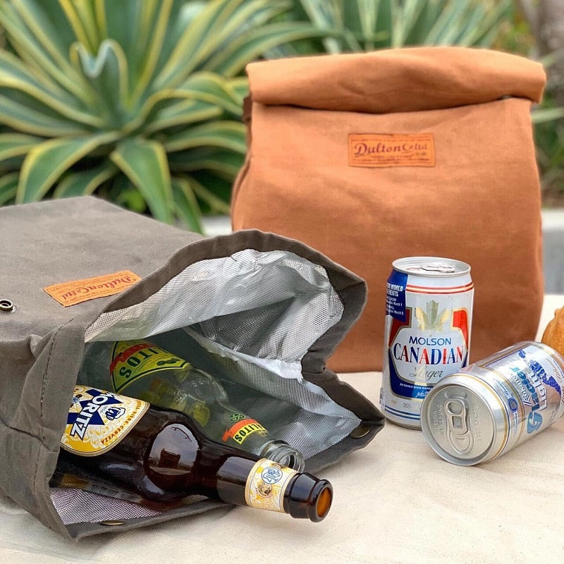 WAX CANVAS LUNCH BAG / ワックス キャンバス ランチ バッグ