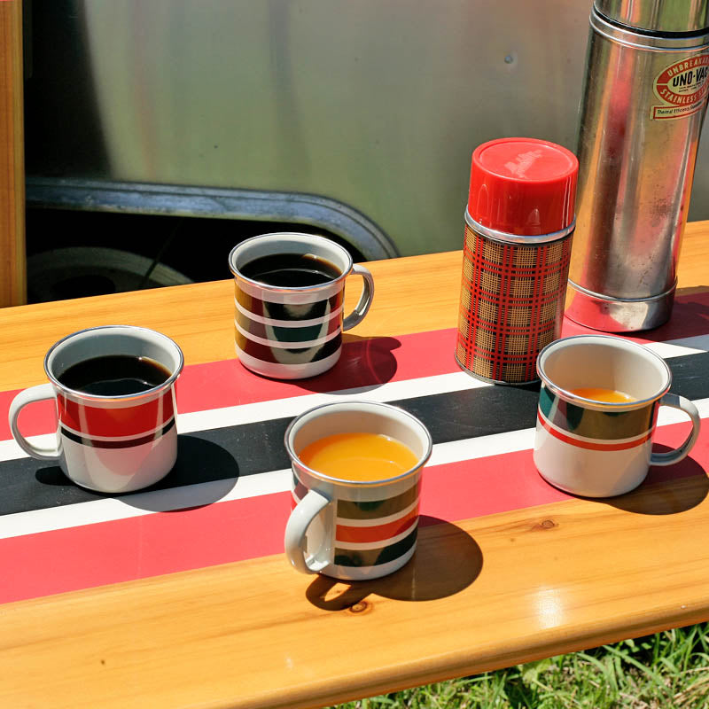 SS RIM ENAMELED MUG / ステンレス リム エナメル マグ