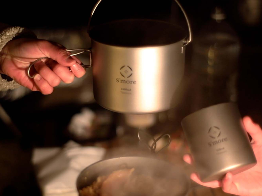 【 Titanium Cook Set 】 チタンクッカー2点セット