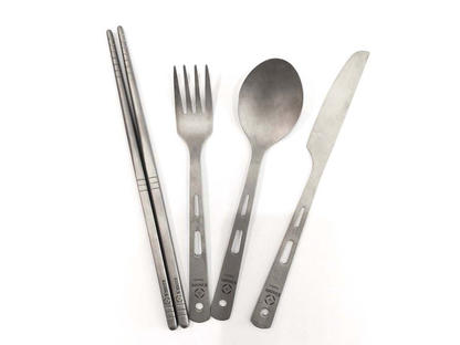 【 Titanium Cutlery Set 】 チタニウムカトラリーセット カトラリー 4点セット