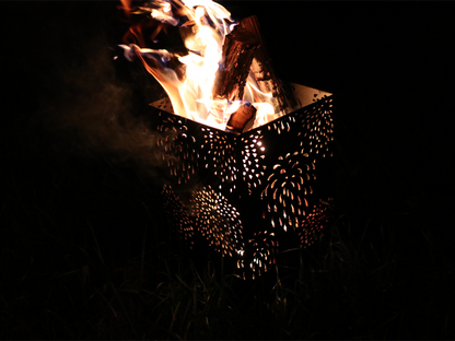 【和柄4面焚火台】 焚き火台＆網天板＆収納袋セット