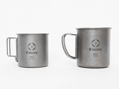 【 Titanium Mug ( シングルウォール ) 】 チタニウムマグ チタンマグカップ 220ml 300ml