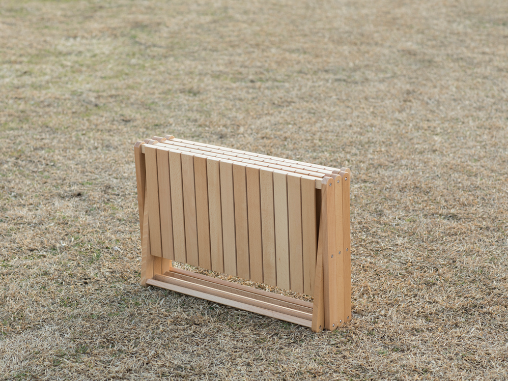 【Woodi Folding Rack】折り畳み木製4段ラック