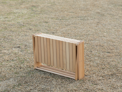 【Woodi Folding Rack】折り畳み木製4段ラック