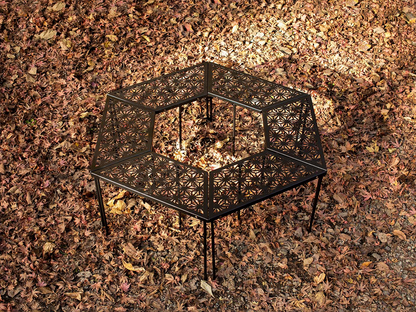 【 和柄アウトドアテーブル 6枚セット 】 和柄組み合わせテーブル