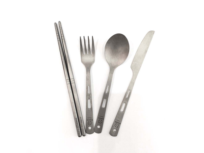 【 Titanium Cutlery Set 】 チタニウムカトラリーセット カトラリー 4点セット