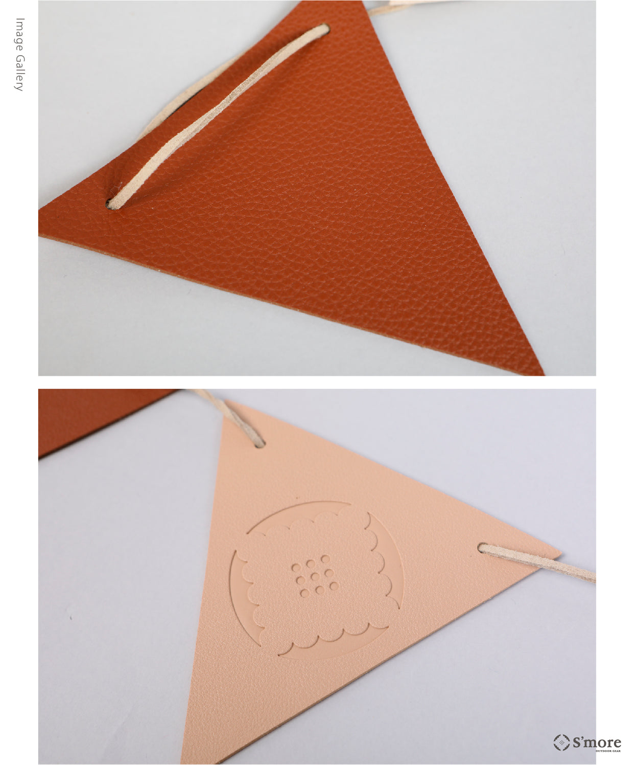 【 Cookie Garland 】 クッキーガーランド S'moreロゴ印字の合皮素材ガーランド