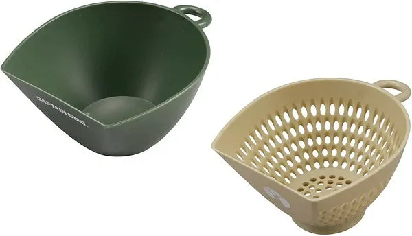 すくえる ボウル・ザルセット<ミニ>（オリーブxベージュ） / Set of Bowl&Colander<mini><Olive x Beige>
