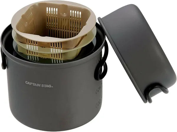 カサナル スクエアミニザル･計量カップセット / Stackable Square Mini Colander & Measuring Cup