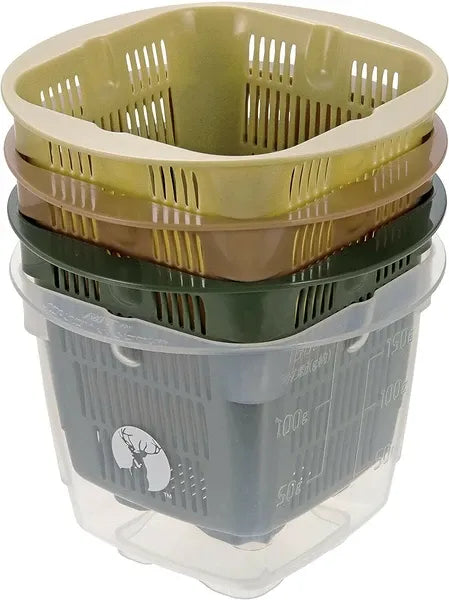 カサナル スクエアミニザル･計量カップセット / Stackable Square Mini Colander & Measuring Cup
