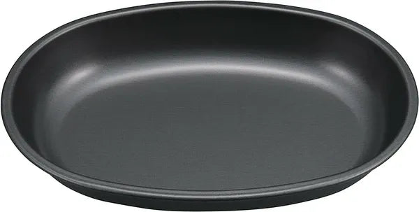 メタリックブラックコート 小判型カレー皿 / Metallic Blackcoat Oval Curry Dish