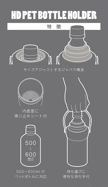 HDステンレスペットボトルホルダー / HD Stainless Petbottle Holder
