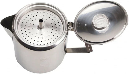 18-8ステンレス製  パーコレーター6カップ / 18-8 Stainless Percolator 6cup