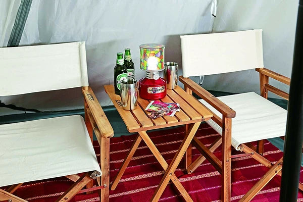 ツインライト LEDランタン ステンドグラス風シート付 / Twin Light LED Lantern Stained glass style sheet included