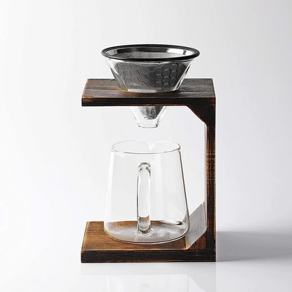 珈琲 ドリッパーセット 木製スタンドタイプ / Coffee Dripper Set Wooden Stand Type