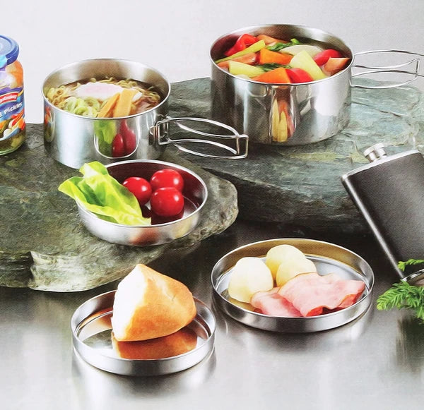 キャンピング食器5点セット(箱入) / Camping Tableware Set of 5(Boxed)