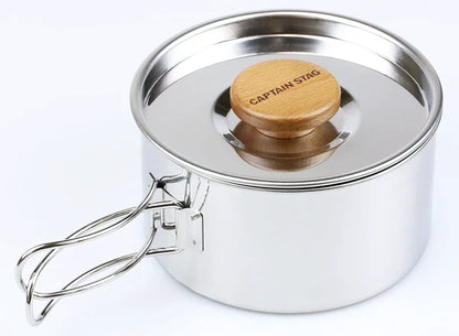 ステンレス　片手鍋12cm 中皿付 / Stainless Saucepan12cm Included Medium Plate