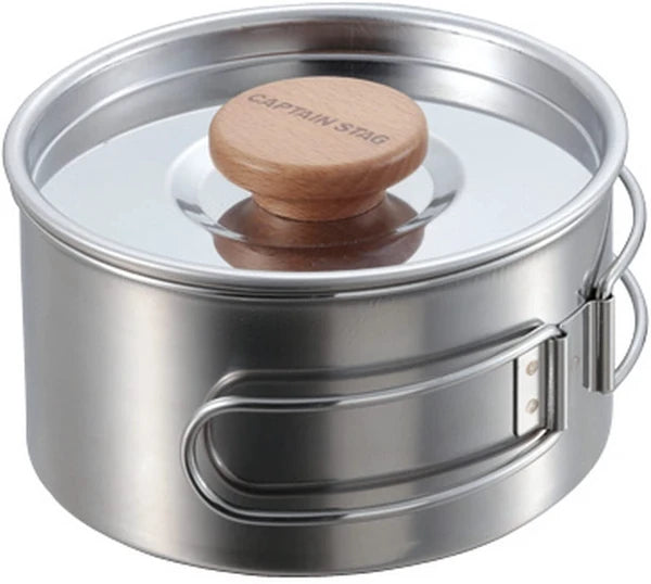 ステンレス　片手鍋12cm 中皿付 / Stainless Saucepan12cm Included Medium Plate