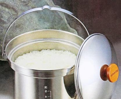 3層鋼 段付 ライスクッカー 5合 / 3rd layer Steel with Scale RiceCooker 5gou