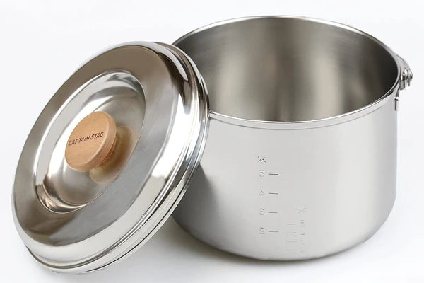 3層鋼 ごはん炊き クッカー 5合 / 3rd layer Stainless Rice Cooker 5gou