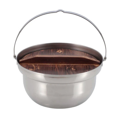 木蓋付きキャンプ焚火鍋 / Camp Bonfire Pot Included Wood Lid