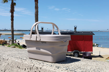 FOLDING BUCKET Mista / テーブル付 折りたたみ式バッケト