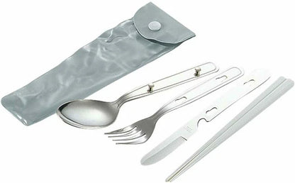 キャンピングスプーンセット（箸付） / Camping Spoon Set (Included ChopSticks)