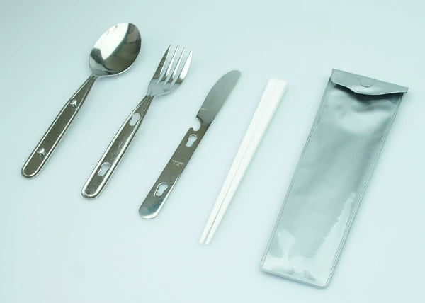 キャンピングスプーンセット（箸付） / Camping Spoon Set (Included ChopSticks)