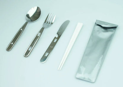 キャンピングスプーンセット（箸付） / Camping Spoon Set (Included ChopSticks)