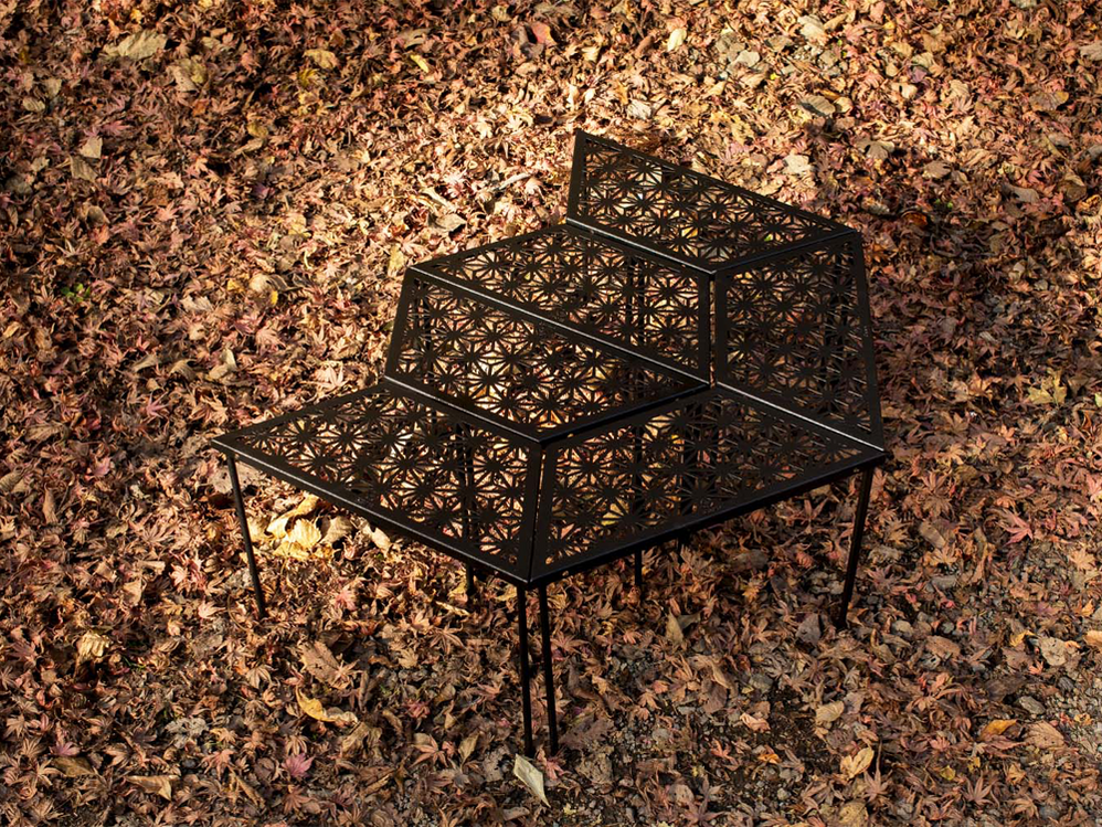 【 和柄アウトドアテーブル 6枚セット 】 和柄組み合わせテーブル