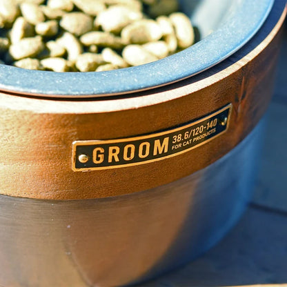 ウッド アンド アイアンフィーディングボウル / Wood & Iron Feeding Bowl