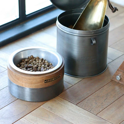 ウッド アンド アイアンフィーディングボウル / Wood & Iron Feeding Bowl