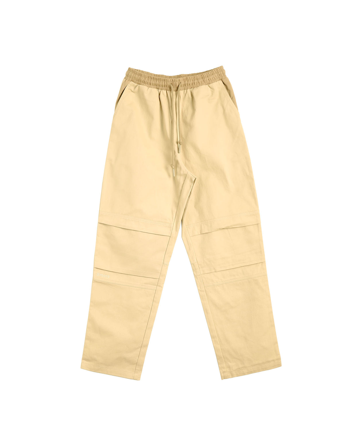 Knee tuck cotton pants