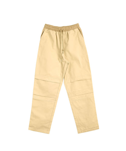 Knee tuck cotton pants