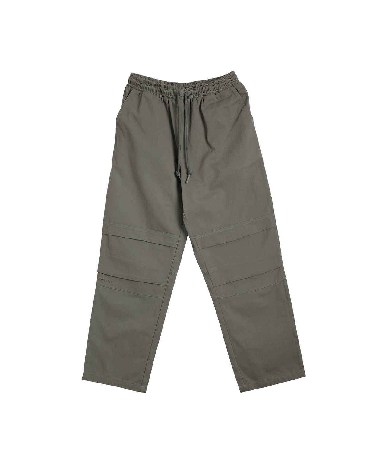 Knee tuck cotton pants