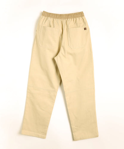 Knee tuck cotton pants