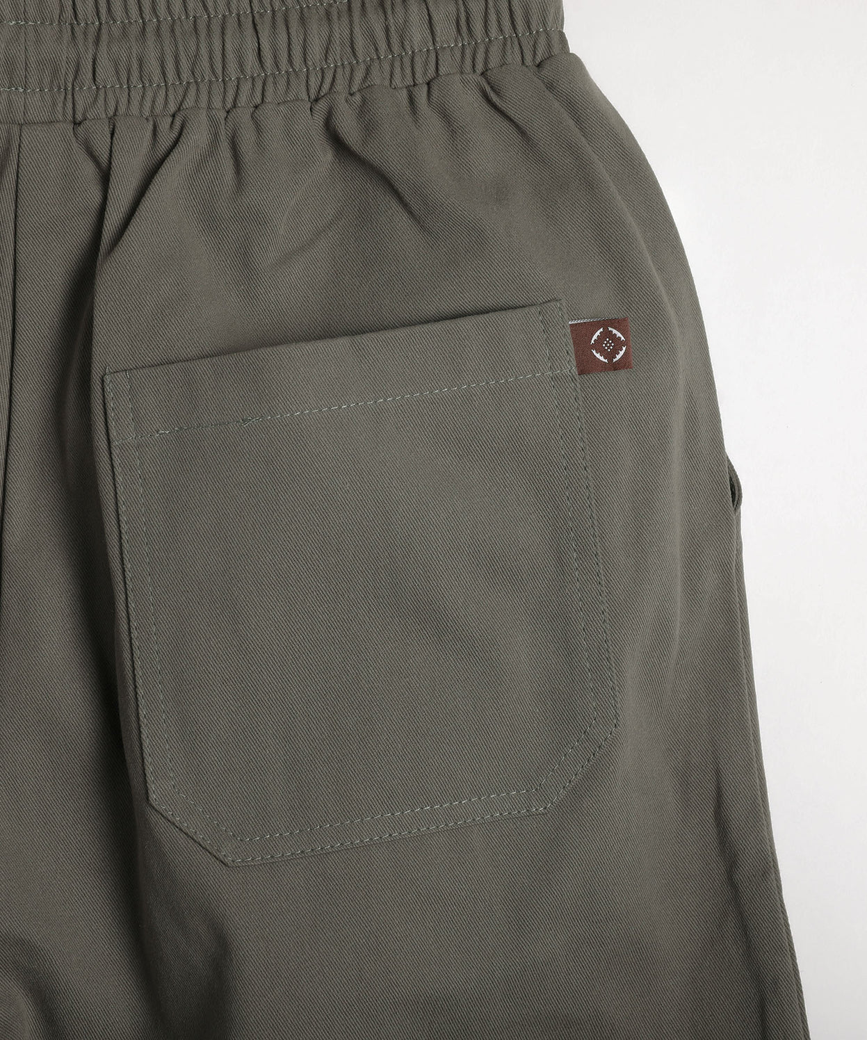 Knee tuck cotton pants