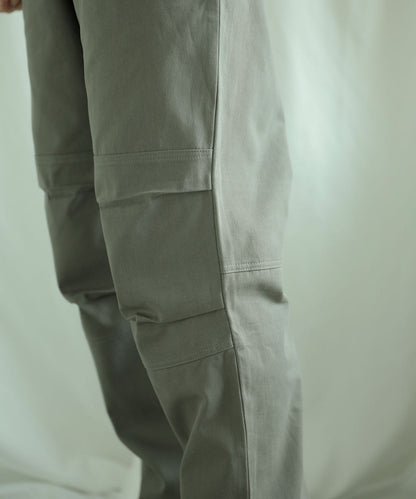 Knee tuck cotton pants